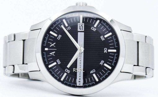 アルマーニエクス チェンジ ブラック ダイアル ステンレス鋼 AX2103 メンズ腕時計