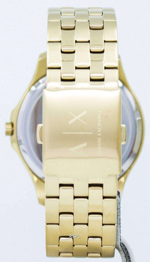 アルマーニエクス チェンジ クオーツ ブラック ダイヤル ゴールド トーン ステンレス鋼 AX2145 メンズ腕時計