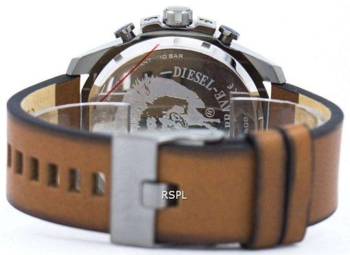 ディーゼル メガ チーフ クォーツ、クロノグラフ ガンメタル IP DZ4280 メンズ腕時計