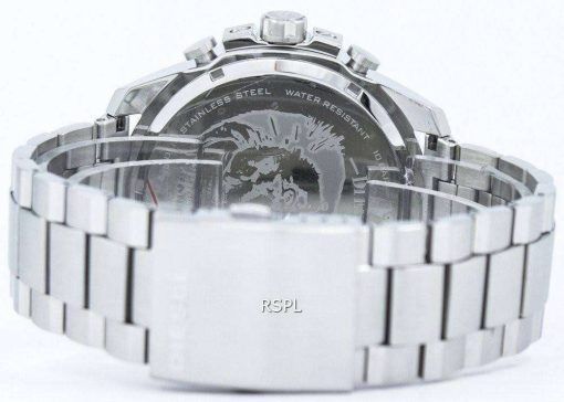 ディーゼル メガ チーフ クォーツ、クロノグラフ ブラック ダイヤル DZ4308 メンズ腕時計