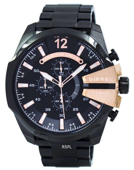 ディーゼル石英長クロノグラフ ブラック ダイヤル DZ4309 メンズ腕時計