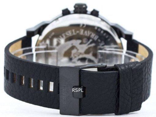 ディーゼルさんパパ 2.0 クォーツ クロノグラフ ブラック ダイヤル DZ7350 メンズ腕時計
