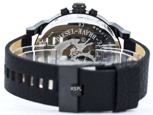 ディーゼルさんパパ 2.0 クォーツ クロノグラフ ブラック ダイヤル DZ7350 メンズ腕時計