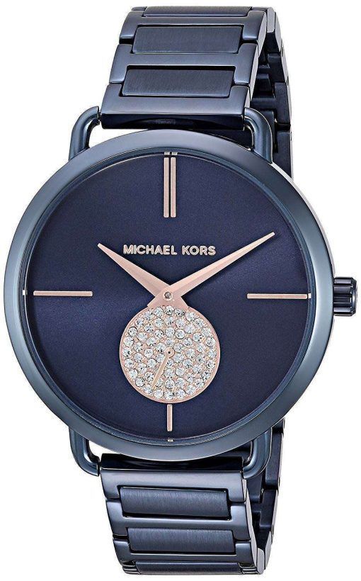 ミハエル Kors ポーシャ クリスタル アクセント石英 MK3680 レディース腕時計