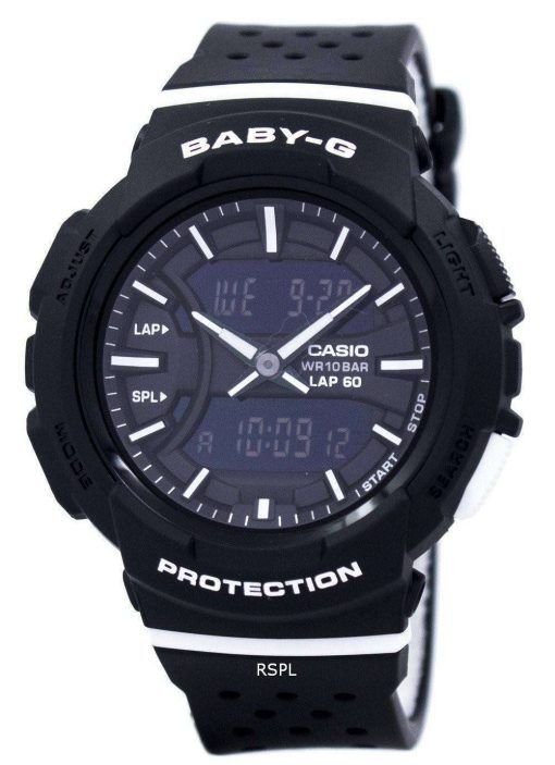 カシオベビー-G の耐衝撃性のデュアル タイム アナログ デジタル BGA 240 1A1 レディース腕時計