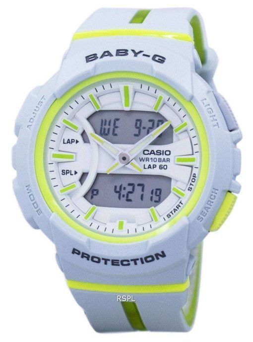 カシオベビー-G の耐衝撃性のデュアル タイム アナログ デジタル BGA 240 L 7A レディース腕時計