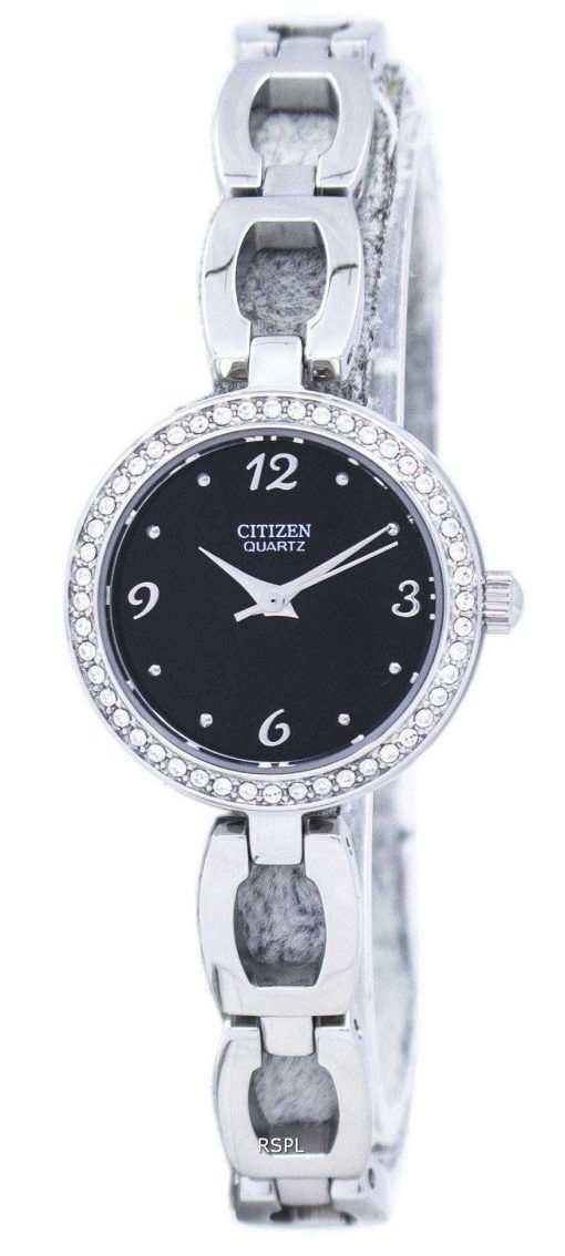 市民水晶ダイヤモンド アクセント EJ6070 51E レディース腕時計