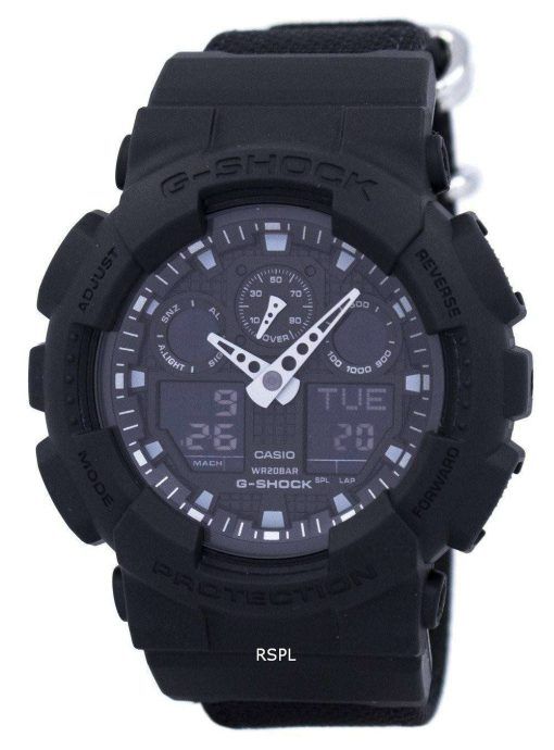 カシオ G-ショック アナログ デジタル衝撃耐性 200 M GA-100BBN-1 a メンズ腕時計