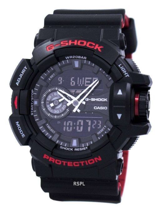 カシオ G-ショック アナログ デジタル世界時 200 M GA-400 HR-1 a メンズ腕時計