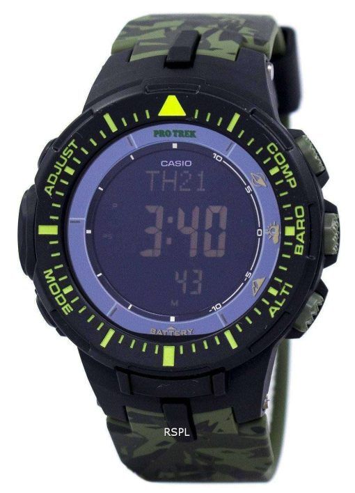 カシオ プロトレック世界時間低温厳しい太陽デジタル PRG 300 CM 3 メンズ腕時計