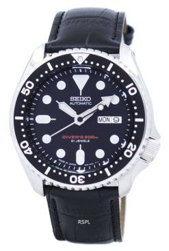 セイコー自動ダイバーズ比黒革 SKX007J1 LS6 200 M メンズ腕時計