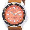 セイコー自動ダイバーズ比茶色の革 SKX011J1 LS9 200 M メンズ腕時計