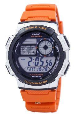 カシオ青年シリーズ世界照明時間アラーム AE 1000 w 4BV メンズ腕時計
