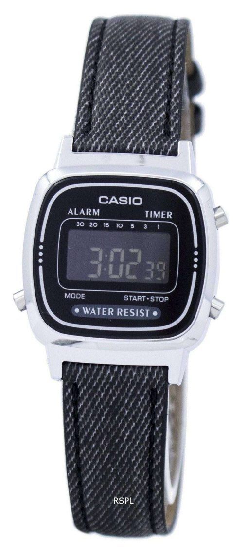 カシオ目覚ましデジタル LA670WL 1B レディース腕時計