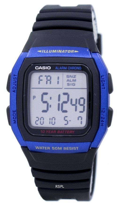 カシオ青年シリーズ照明アラーム クロノグラフ デジタル W 96 H 2AV メンズ腕時計