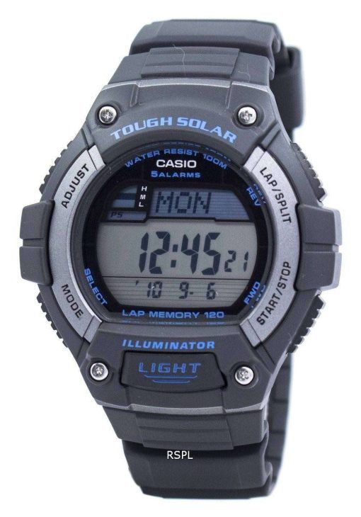 カシオ照明厳しい太陽ラップ メモリ アラーム デジタル W S220 8AV メンズ腕時計