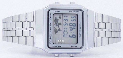 カシオ目覚まし世界時間デジタル A500WA 7DF メンズ腕時計