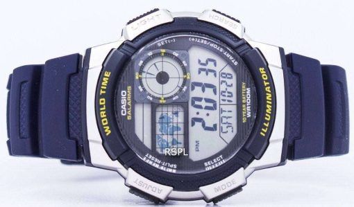 カシオ照明世界時間アラーム AE-1000 ワット-2AV メンズ腕時計