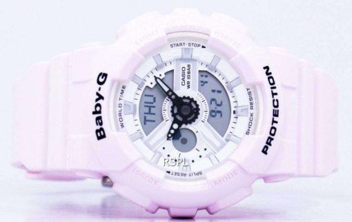 カシオベビー-G の耐衝撃性世界時間アナログ デジタル BA-110BE-4 a レディース腕時計