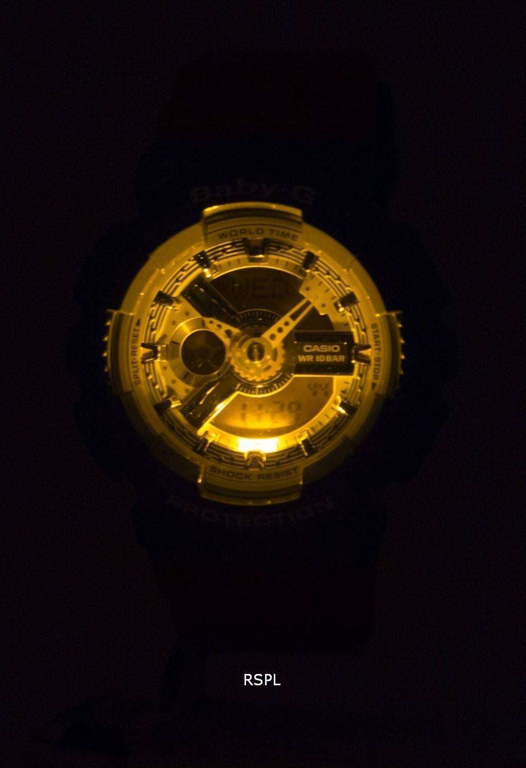 カシオベビー-G 世界時間耐衝撃性アナログ デジタル 2 a BA 110NC レディース腕時計