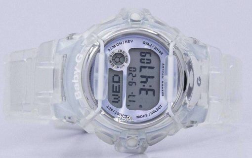 カシオベビー-G の耐衝撃性のデジタル世界時間石英 BG 169R 7E レディース腕時計