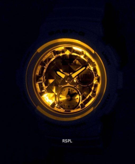 カシオベビー-G の耐衝撃性世界時間アナログ デジタル BGA 195 M 7A レディース腕時計