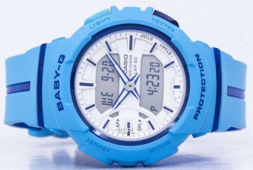 カシオベビー-G の耐衝撃性のデュアル タイム アナログ デジタル BGA 240 L-2 a 2 レディース腕時計