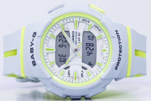 カシオベビー-G の耐衝撃性のデュアル タイム アナログ デジタル BGA 240 L 7A レディース腕時計