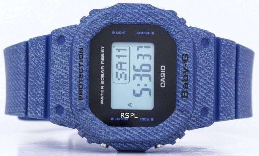 カシオベビー-G のデニムがアラームのデジタル 200 M BGD 560DE 2 レディース腕時計
