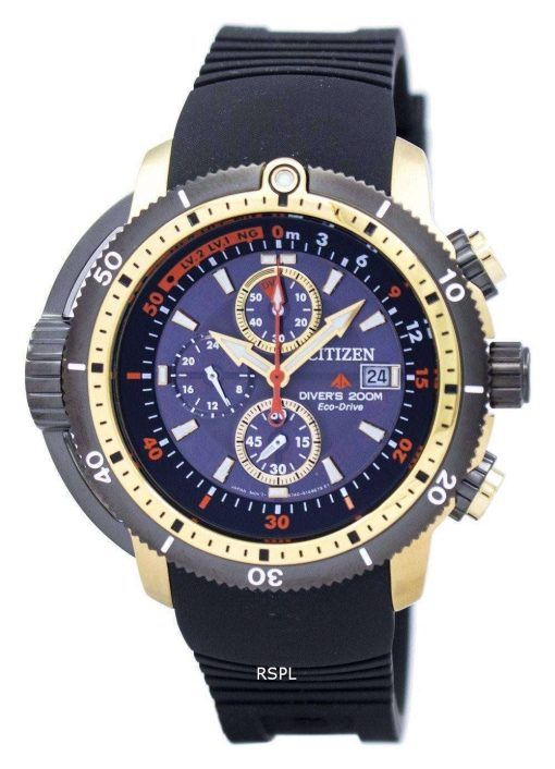 市民プロマスター アクアランド ダイバー エコドライブ クロノグラフ BJ2124 14E メンズ腕時計