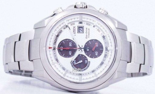 市民エコドライブ チタン クロノグラフ タキメーター CA0551 50 a メンズ腕時計