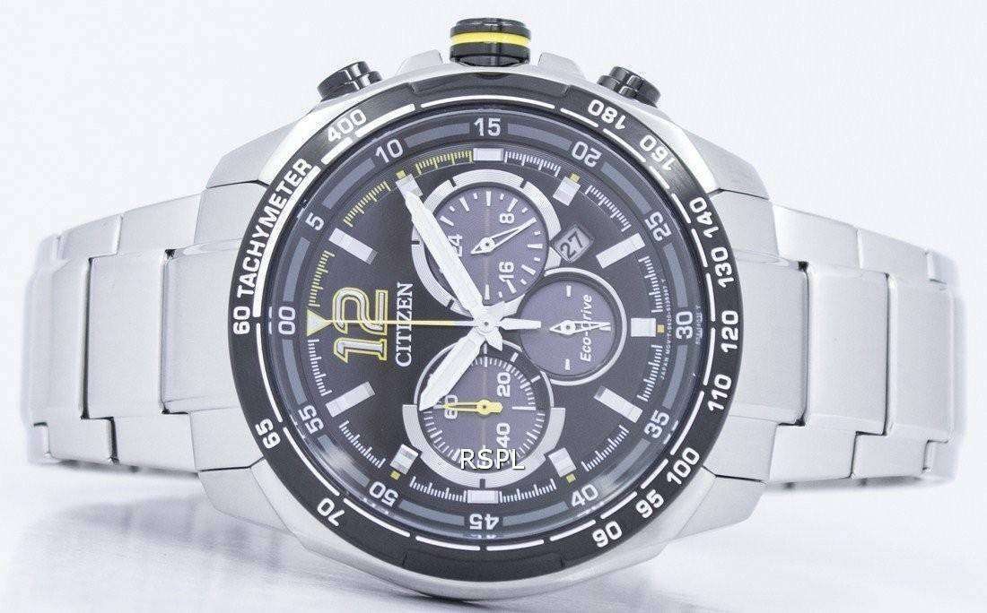 市民エコ ・ ドライブ クロノグラフ タキメーター CA4234 51E メンズ腕時計