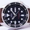 セイコー自動ダイバーズ比茶色の革 SKX007J1 LS7 200 M メンズ腕時計