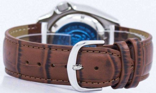 セイコー自動ダイバーズ比茶色の革 SKX009J1 LS7 200 M メンズ腕時計