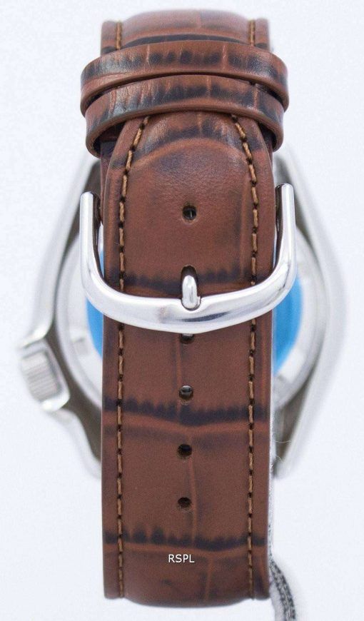 セイコー自動ダイバーズ比茶色の革 SKX011J1 LS7 200 M メンズ腕時計