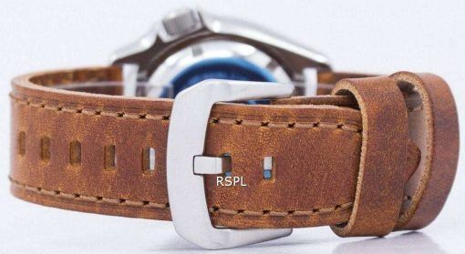 セイコー自動ダイバーズ比茶色の革 SKX011J1 LS9 200 M メンズ腕時計