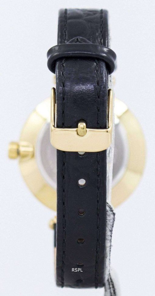 アン ・ クライン水晶ダイヤモンド アクセント 1396BMBK レディース腕時計