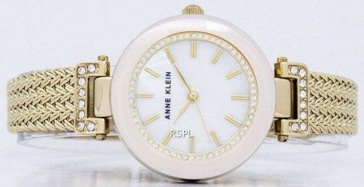 アン ・ クライン水晶スワロフ スキー クリスタル 1906PMGB レディース腕時計