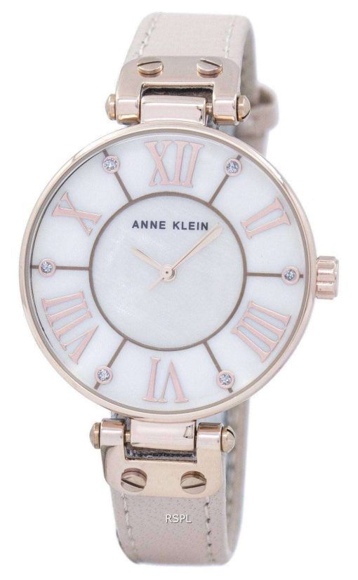 アン ・ クライン水晶ダイヤモンド アクセント 9918RGLP レディース腕時計