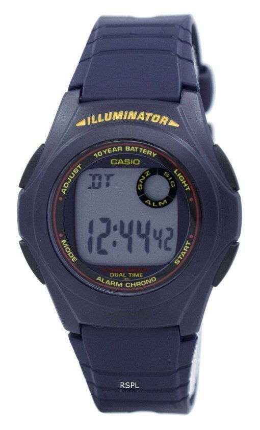 カシオ照明デュアル タイム アラーム クロノ F-200 w-2ASDF F200W 2ASDF メンズ腕時計
