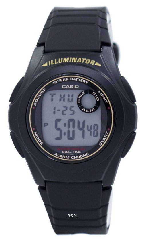 カシオ照明デュアル タイム アラーム クロノ F-200 w-9ASDF F200W 9ASDF メンズ腕時計