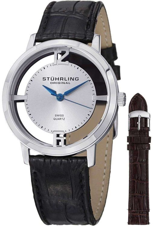 Stuhrling ウィンチェ スターのカテドラル水晶 388 2。SET.01 メンズ腕時計