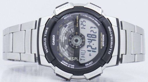 カシオ青年照明世界時間デジタル AE-1100WD-1AV AE1100WD-1AV メンズ腕時計