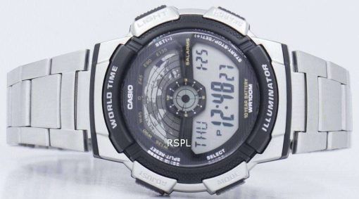 カシオ青年照明世界時間デジタル AE-1100WD-1AV AE1100WD-1AV メンズ腕時計