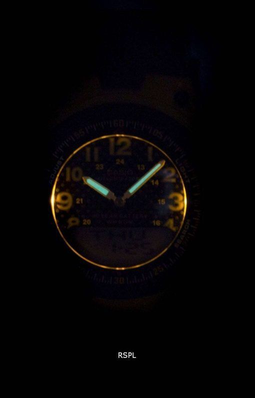 カシオ照明世界時間アナログ デジタル AW 80 9BV AW80 9BV メンズ腕時計