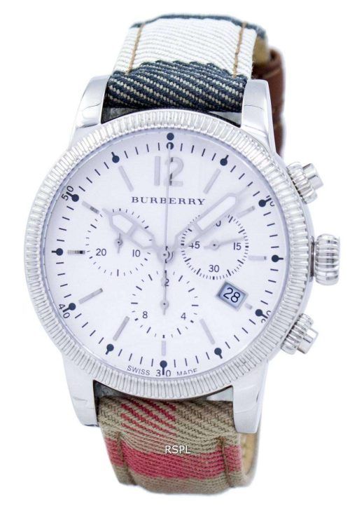 バーバリーの家チェック クロノグラフ クォーツ BU7820 レディース腕時計