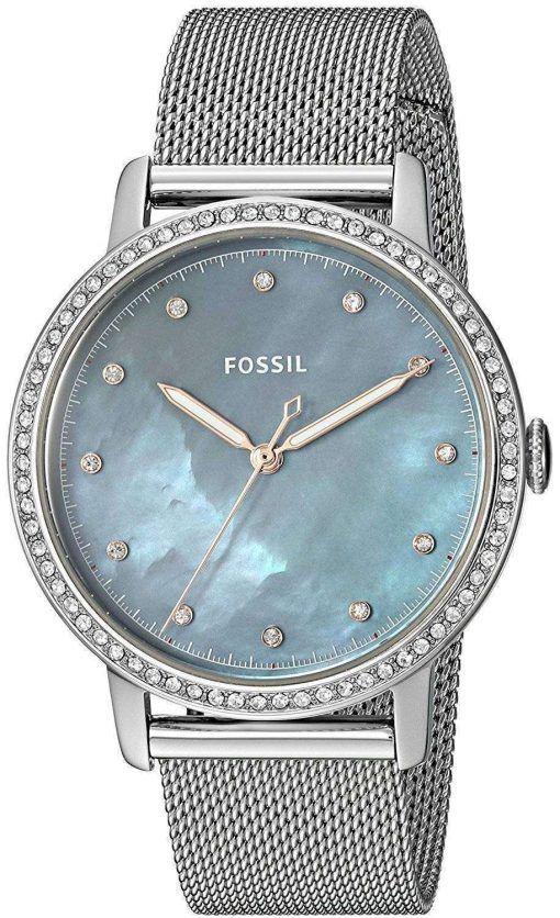 化石ニーリー水晶ダイヤモンド アクセント ES4313 レディース腕時計