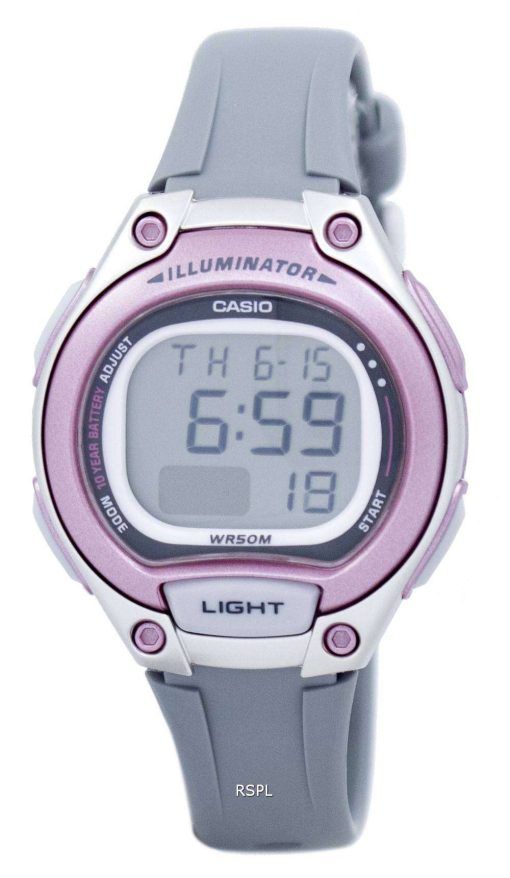 カシオ照明デュアル タイム アラーム デジタル LW 203 8AV LW203 8AV レディース腕時計