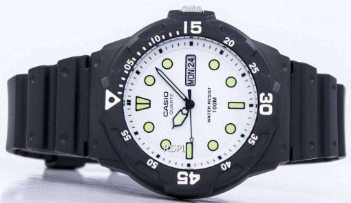 カシオ石英アナログ ブラック ダイヤル MRW 200 H 7EVDF MRW-200 H-7 EV メンズ腕時計