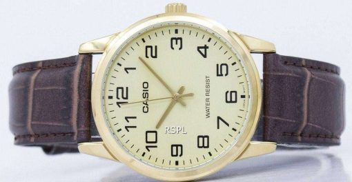 カシオ Enticer アナログ クオーツ MTP V001GL 9BUDF MTPV001GL 9BUDF メンズ腕時計